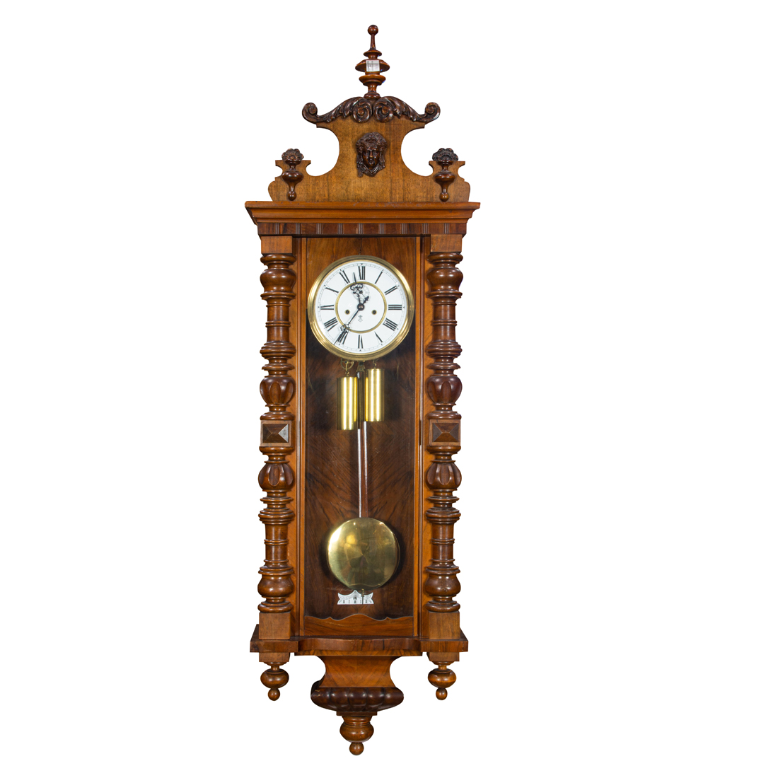 Appraisal: A GUSTAV BECKER VIENNA REGULATOR WALL CLOCK FIRST QUARTER TH