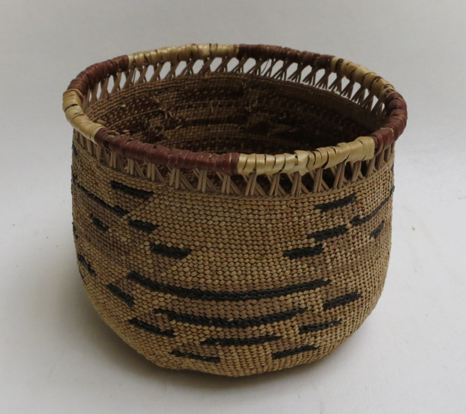 Appraisal: HUPA KARUK NORTHWEST CALIFORNIA INDIAN BASKET woven from bear grass