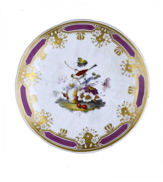 Appraisal: A STAFFORDSHIRE PORCELAIN SAUCER-DISH painted with a central group of