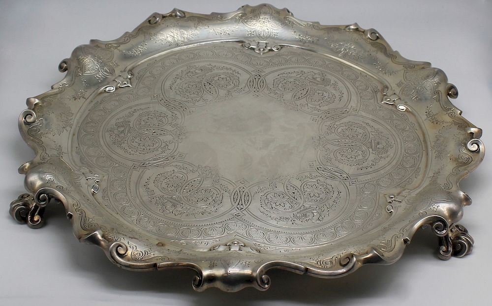 Appraisal: SILVER Late th C English Silver Salver Late th century