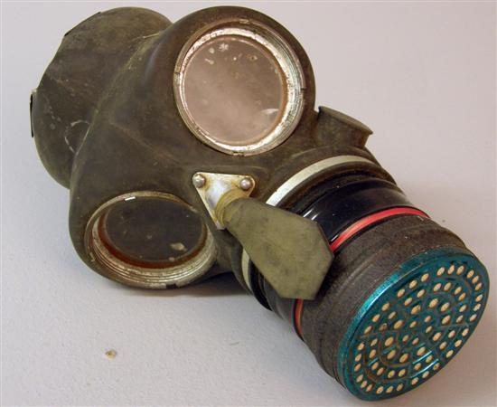 Appraisal: World War II gas mask marked S G Co Ltd