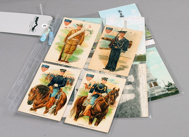 Appraisal: postcards with military images some relate to Winfiald Scott Hancock