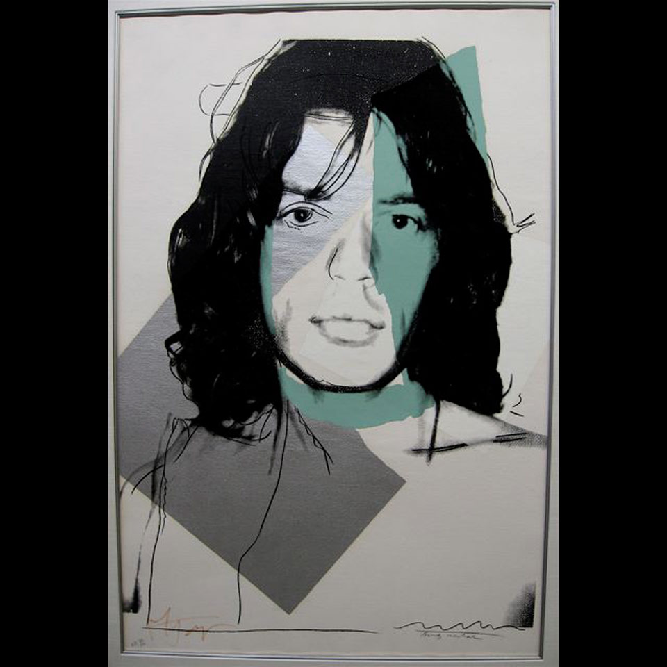 Appraisal: MICK JAGGER F amp S II Andy Warhol - Colour