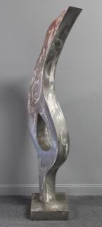 Appraisal: Large Monogrammed Abstract Aluminum Sculpture From a Harrison NY estate