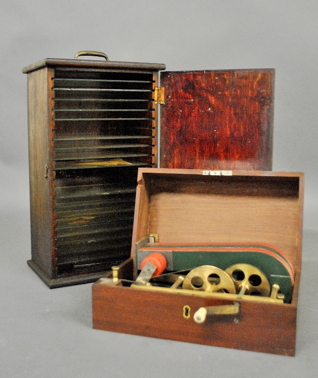 Appraisal: - Mahogany cased electric machine Quackery for nervous diseases h