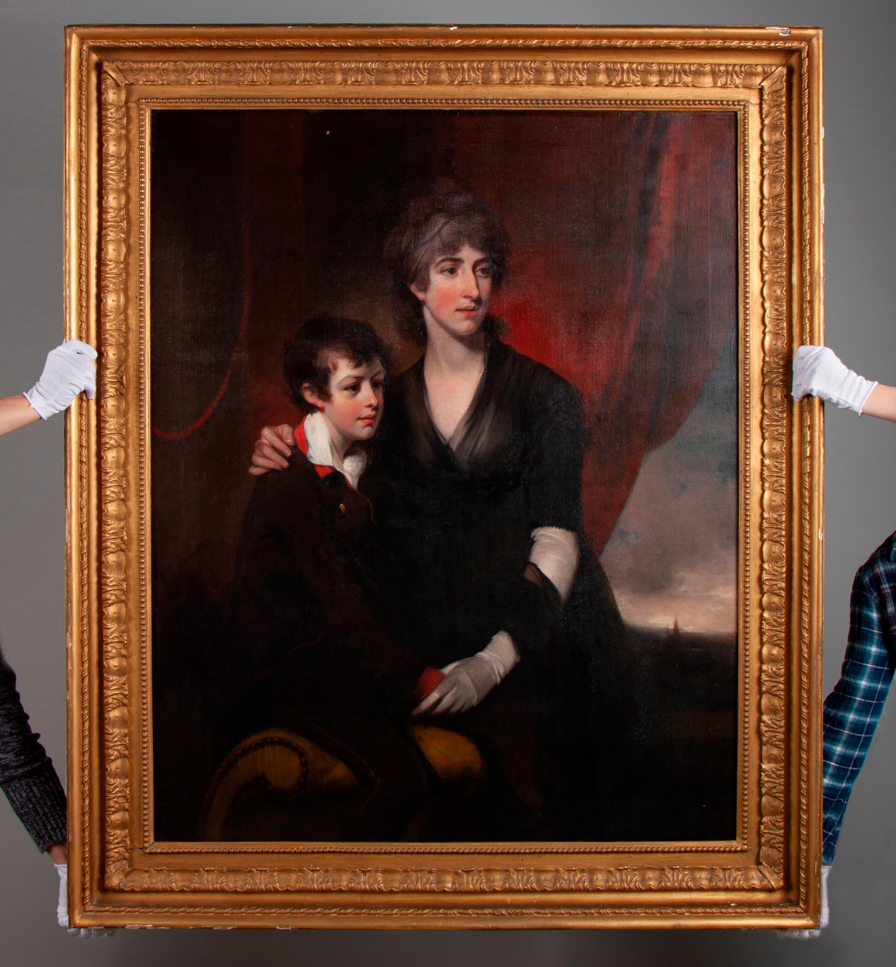 Appraisal: MOTHER SON' OIL WITH OLD THOMAS LAWRENCE ATTRIBUTION Attributed to