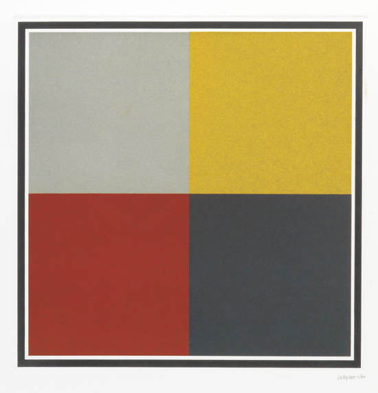 Appraisal: SOL LEWITT Square Color etching and aquatint x mm x