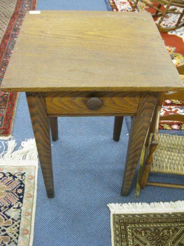 Appraisal: Victorian Oak One Drawer Stand - Tall x - Wide