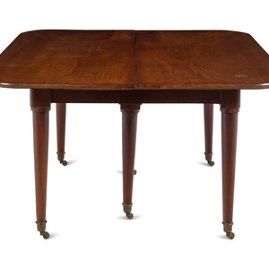 Appraisal: A Louis Philippe Walnut Dining Table th Century with two