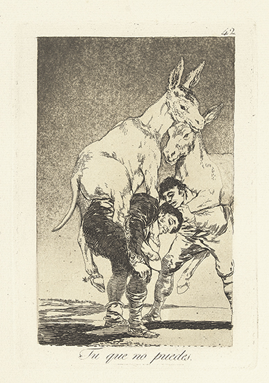 Appraisal: FRANCISCO JOS DE GOYA Los Caprichos Collection of of etchings