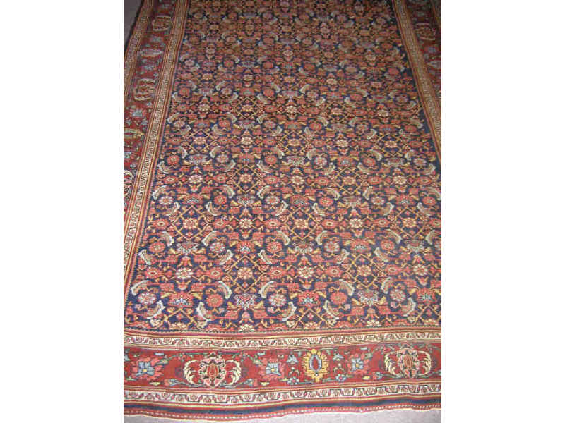 Appraisal: EARLY TH CENTURY PERSIAN BIJAR AREA RUG The indigo field