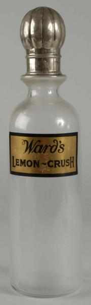 Appraisal: Ward's Lemon Crush Back Bar Bottle with Cap Description s