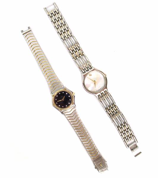 Appraisal: A collection of two lady's wristwatches one marked Ebel the