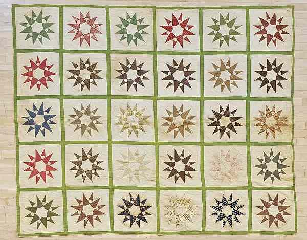 Appraisal: Pennsylvania pieced friendship quilt th c x together with another