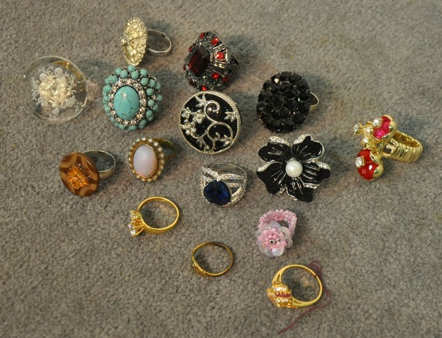 Appraisal: Asst Costume Rings