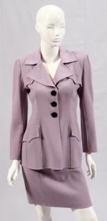 Appraisal: BILL BLASS PURPLE SKIRT SUIT BILL BLASS PURPLE SKIRT SUIT