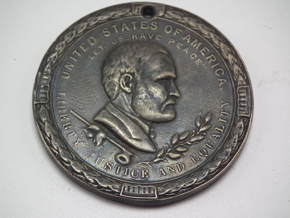 Appraisal: GRANT PEACE MEDAL US Grant presidential peace medal UNITED STATES