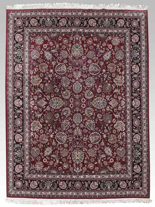 Appraisal: INDO PERSIAN HAND KNOTTED WOOL RUG ' '' x '