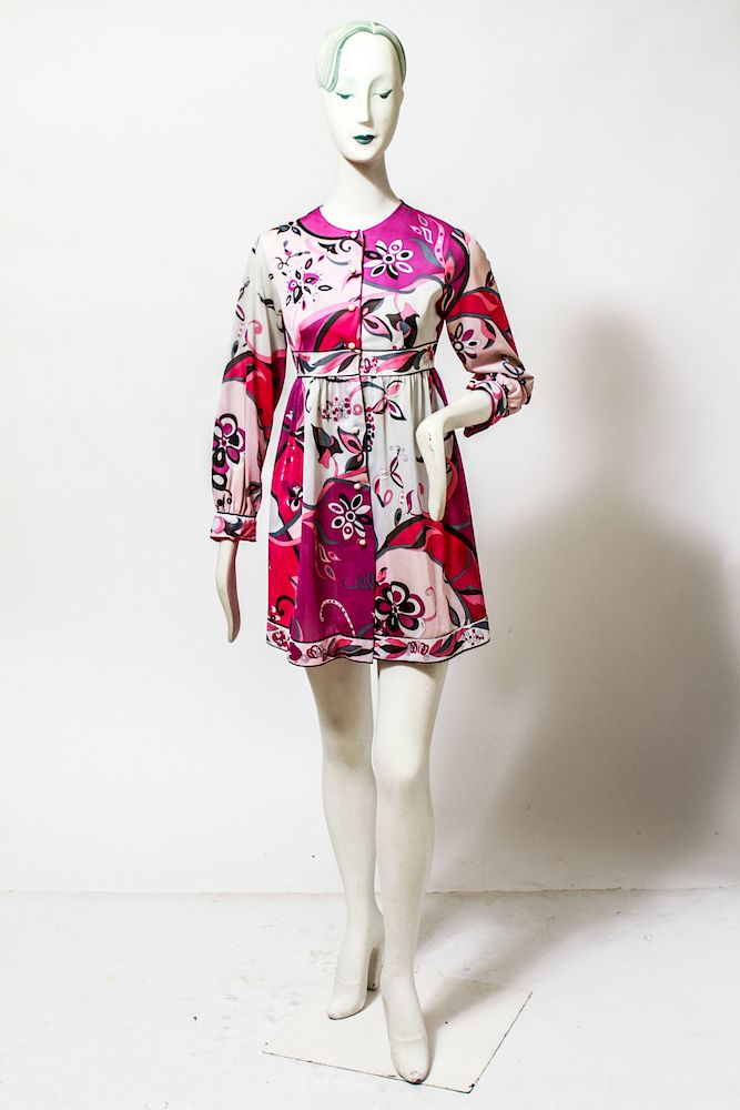 Appraisal: Emilio Pucci Vintage Floral Blouse c Emilio Pucci for Formfit