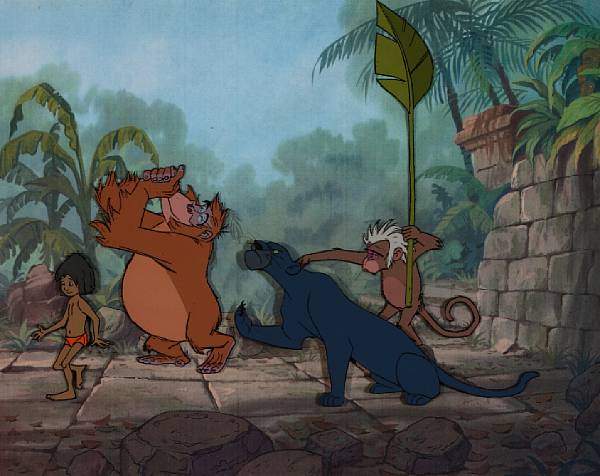 Appraisal: A Walt Disney celluloid from The Jungle Book gouache on