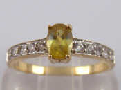 Appraisal: A carat gold sphene ring size N gms