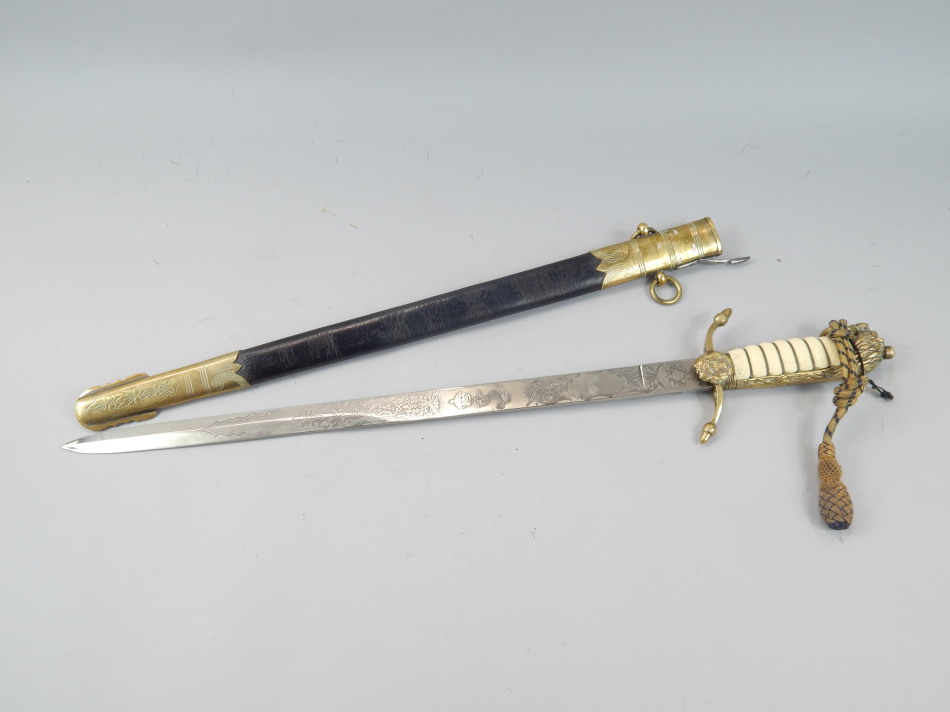 Appraisal: A reproduction of a late thC early thC Naval Officer's