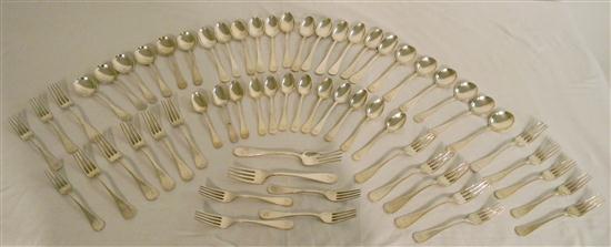 Appraisal: Tiffany Co Sterling twelve King William pattern five piece place