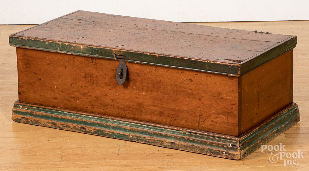 Appraisal: Pine tool chest Pine tool chest late th c with