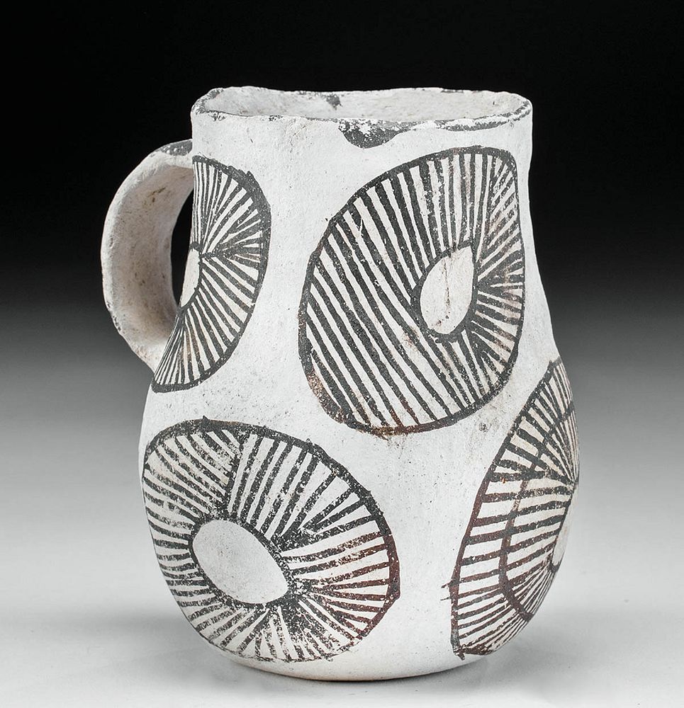 Appraisal: Anasazi Gallup Bichrome Pitcher w Floral Medallions Native American Southwestern