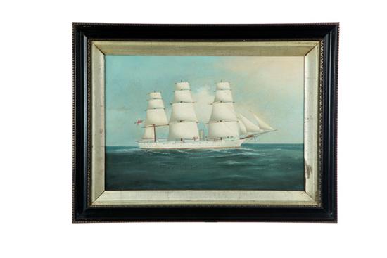 Appraisal: SAILING SHIP PROBABLY EUROPEAN SCHOOL LATE TH-EARLY TH CENTURY Oil