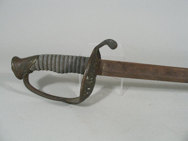 Appraisal: Dated Civil War M Foot Officer's Sword ricasso marked Collins