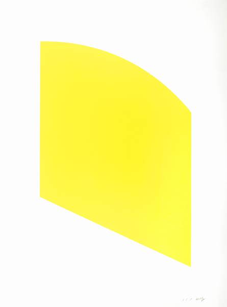 Appraisal: Ellsworth Kelly American born Yellow G Lithograph printed in yellow