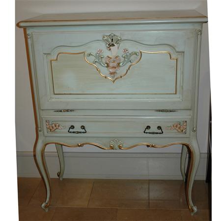 Appraisal: Louis XV Style Painted Secretaire Estimate -