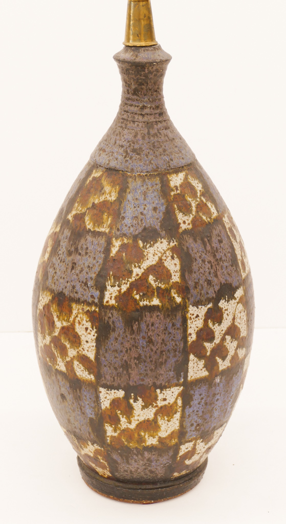 Appraisal: Robert Sperry - Washington ''Checkered Glaze Lamp'' 's Stoneware ''x