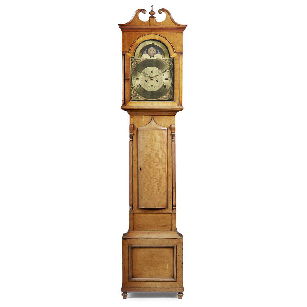 Appraisal: SCOTTISH MAHOGANY MOONPHASE LONGCASE CLOCK BY GEORGE JAMIESON HAMILTON LATE