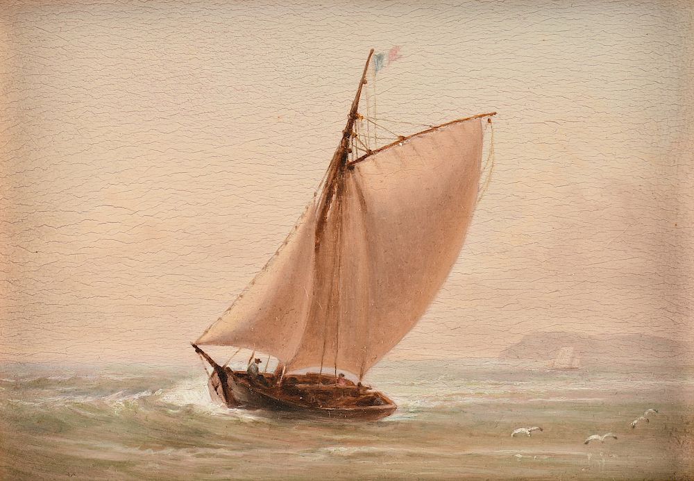 Appraisal: CONRAD WISE CHAPMAN American - A PAINTING Sailing Vessel in