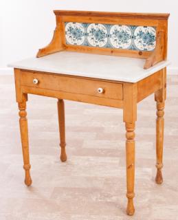 Appraisal: Trapnell Gane English Pine Washstand Turn of the th Century