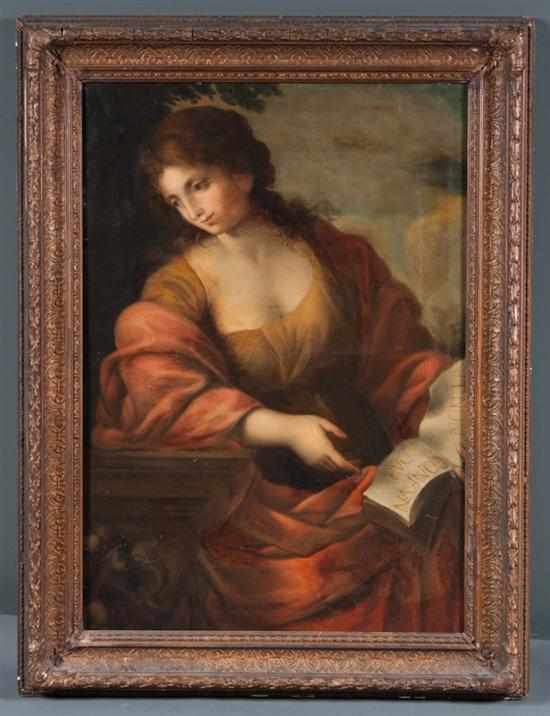 Appraisal: Italian School late th early th century Sibyl Holding Book