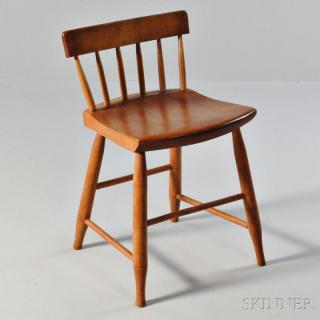 Appraisal: Shaker Low-back Dining Chair probably Canterbury New Hampshire th century