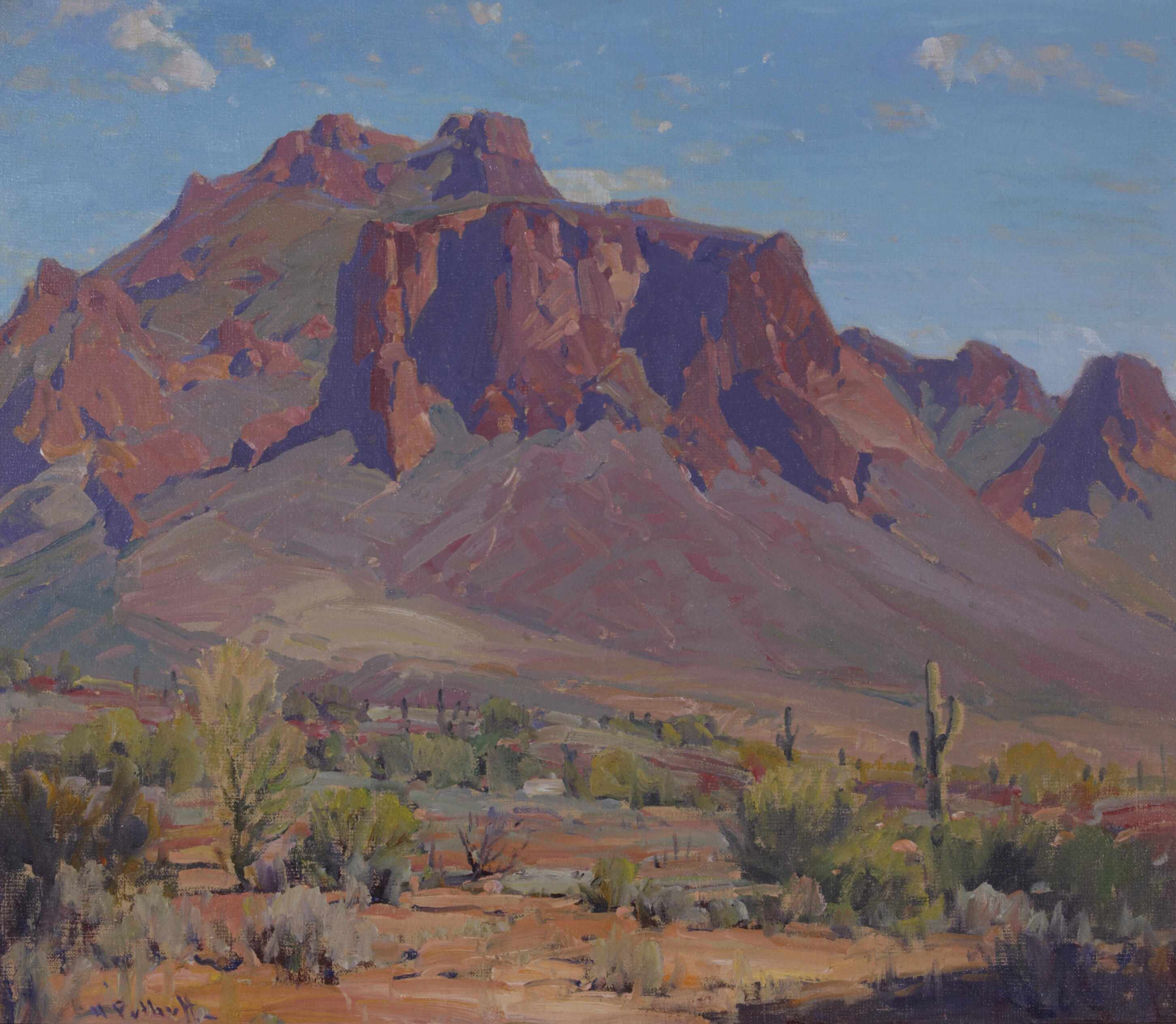 Appraisal: Hanson Puthuff American - Desert rampart signed 'H Puthuff' lower