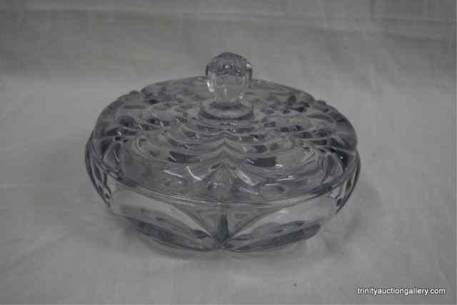 Appraisal: Cambridge Caprice Part Divided Mint DishProduced by Cambridge Glass Company