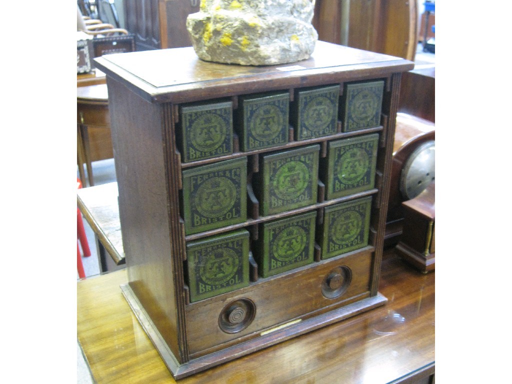 Appraisal: Mahogany surgical dressing cabinet