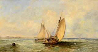 Appraisal: James Edwin Meadows Seascape Oil James Edwin Meadows United Kingdom