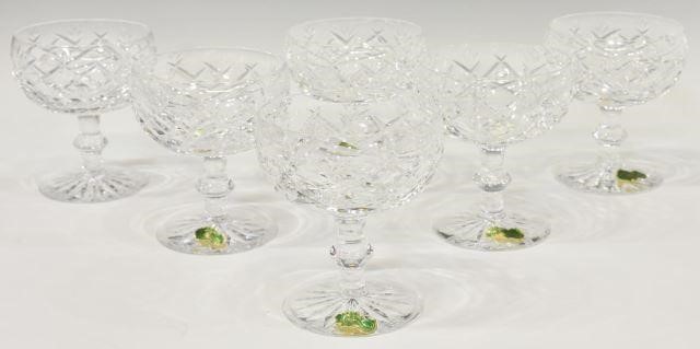 Appraisal: lot of Waterford Donegal cut crystal champagne coupe tall sherbet