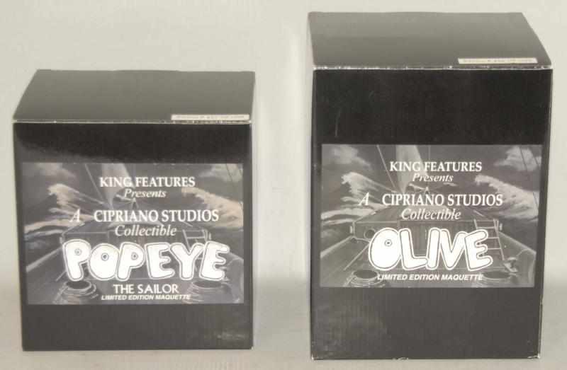 Appraisal: Lot of Popeye Olive Oyl Maquette Figures Limited edition Boxes