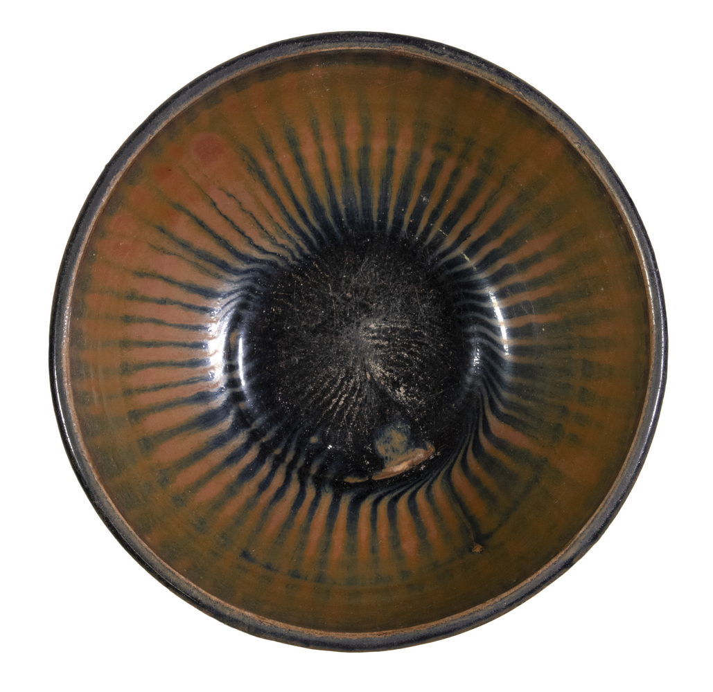 Appraisal: BLACK-GLAZED RUSSET-SPLASHED BOWL SONG JIN DYNASTY STYLE BUT TH C