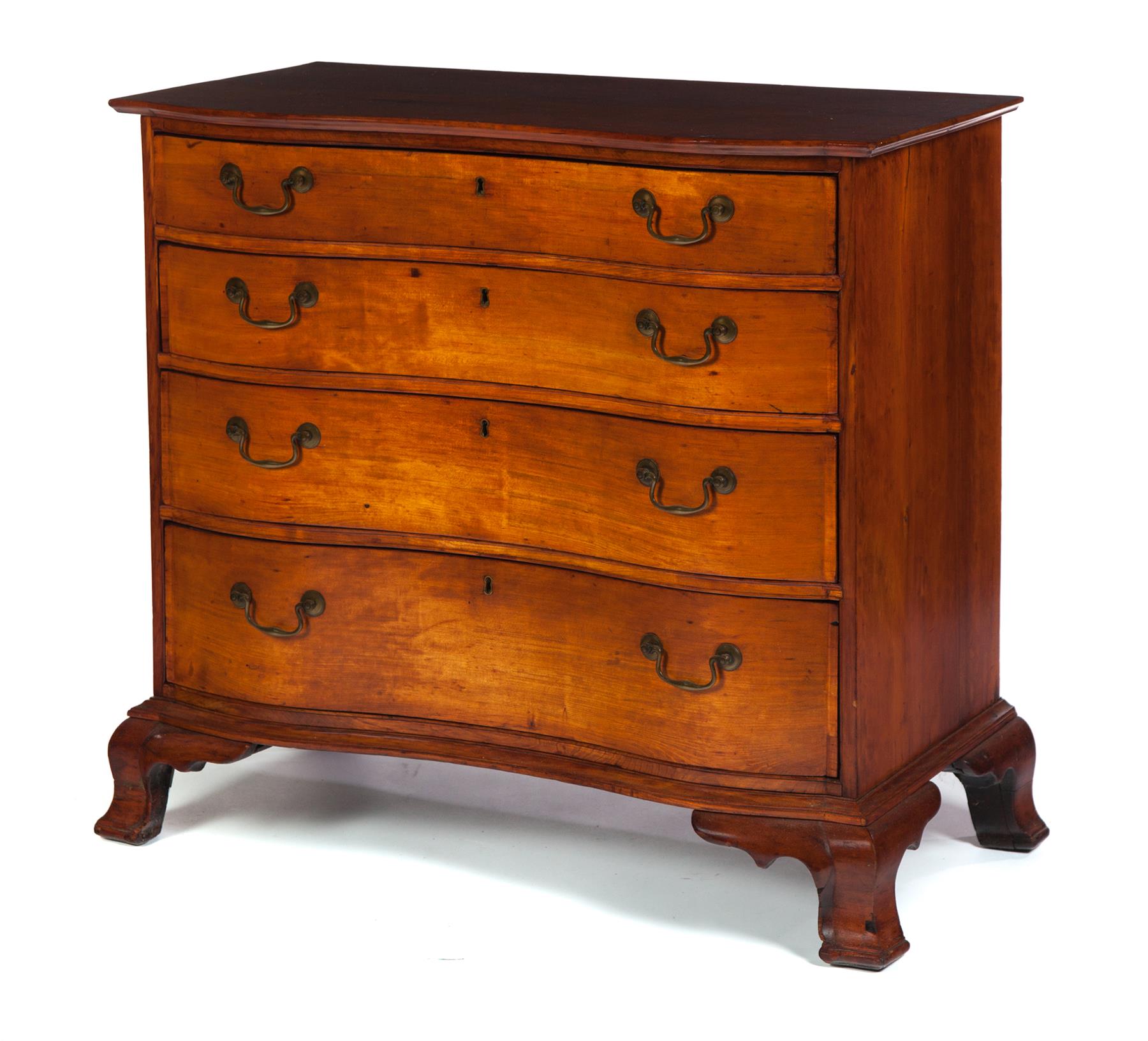 Appraisal: AMERICAN CHIPPENDALE CHEST OF DRAWERS Second half- th century cherry