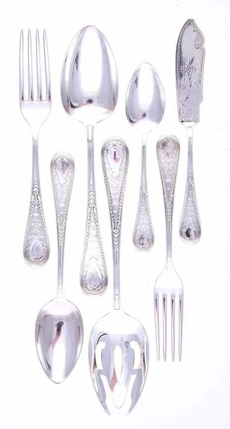 Appraisal: Gorham Hindostanee pattern sterling flatware and Italian silver sugar caster