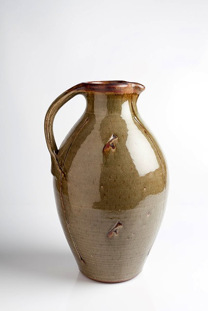 Appraisal: John Jelf British b Jugceladon with impressed motifsimpressed potter's and