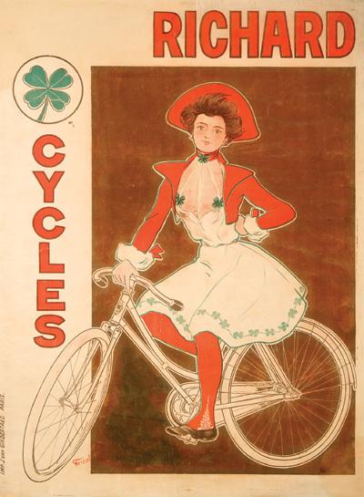 Appraisal: FERNEL Fernand - RICHARD CYCLES lithograph in colours c printed